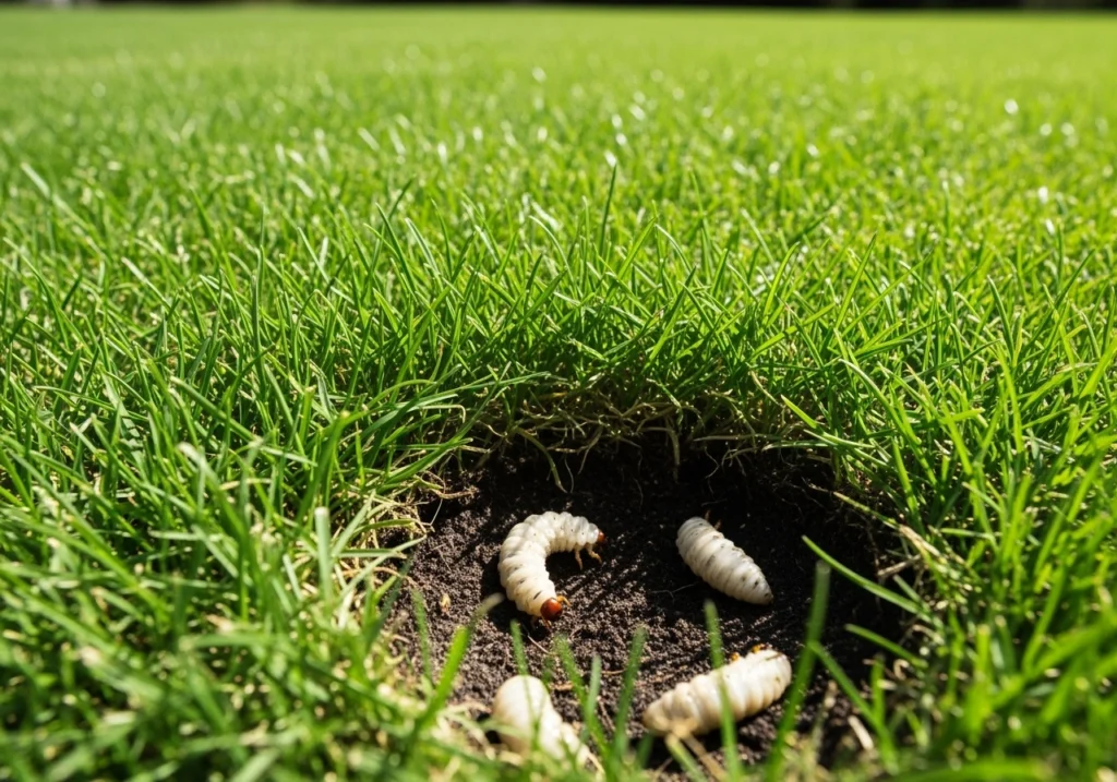Lawn. Buzz Grubs in Lawn